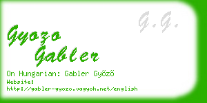 gyozo gabler business card